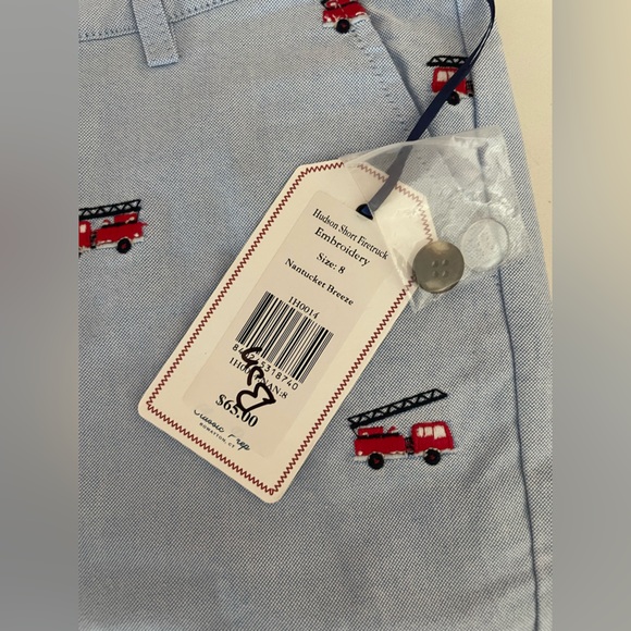 Classic Prep Shorts with Fire Truck Embroidery - Picture 2 of 6